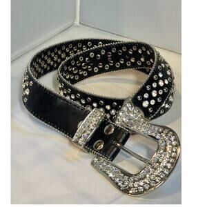 Bling It On by Titania Golf western cowgirl bling, S black leather women